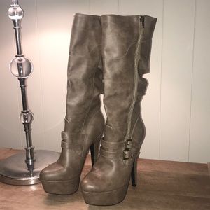 Charlotte Russe high-heeled boots - NWOT